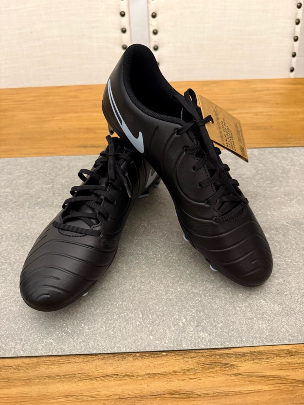 Nike Tiempo Legend 10 Club FG/MG Soccer Cleats Black Men's 11.5 NWT - Picture 8 of 11